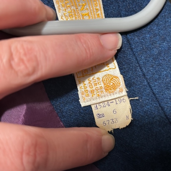 Pendleton vintage Navy 100% virgin wool made in the USA blazer size 6 - Picture 11 of 11